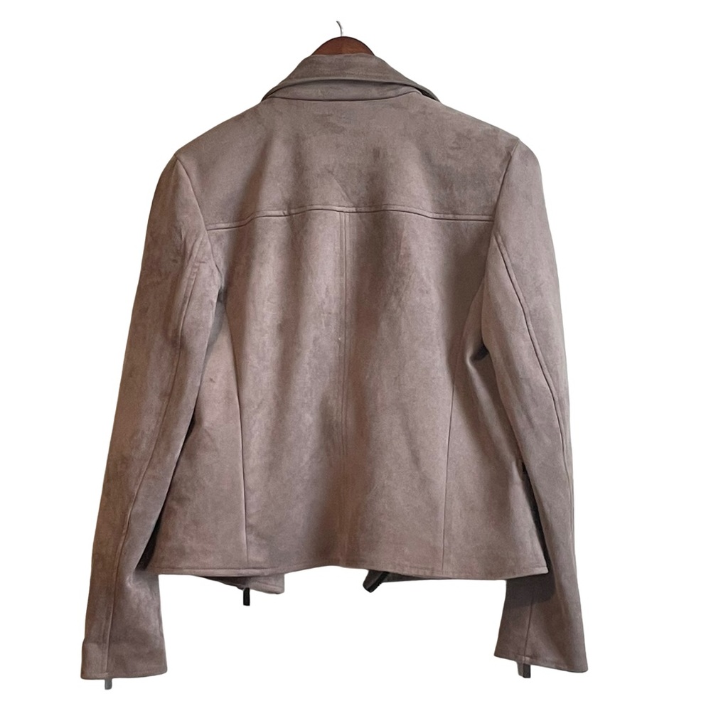 NWOT Kut From The Kloth Faux Suede Drape Moto Jacket Sz S - Picture 3 of 6